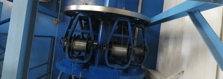 Hydro Group cable armouring machine